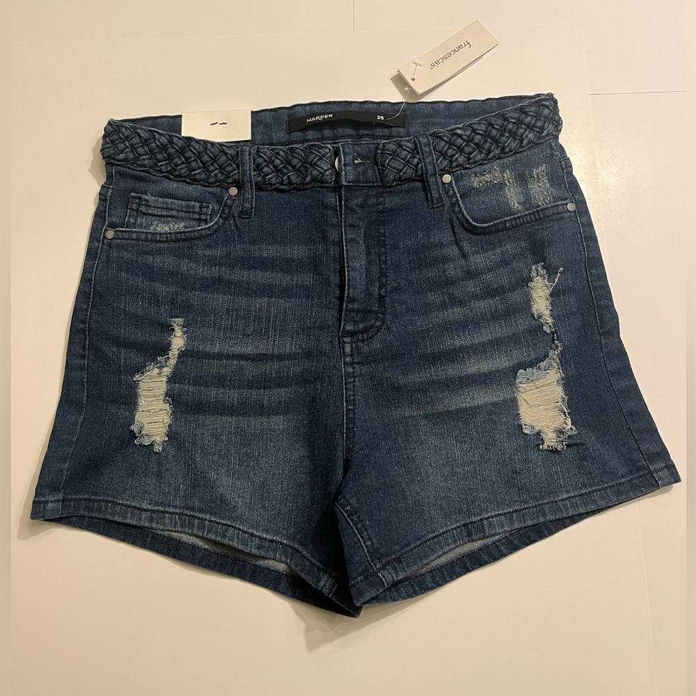 Francesca’s Harper High Rise Jean Shorts